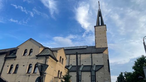 Free Catholic gothic cathedral  Stock Photo