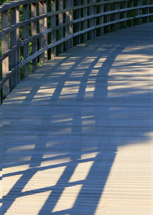 Free stock photo of bridge, shadows, walkway