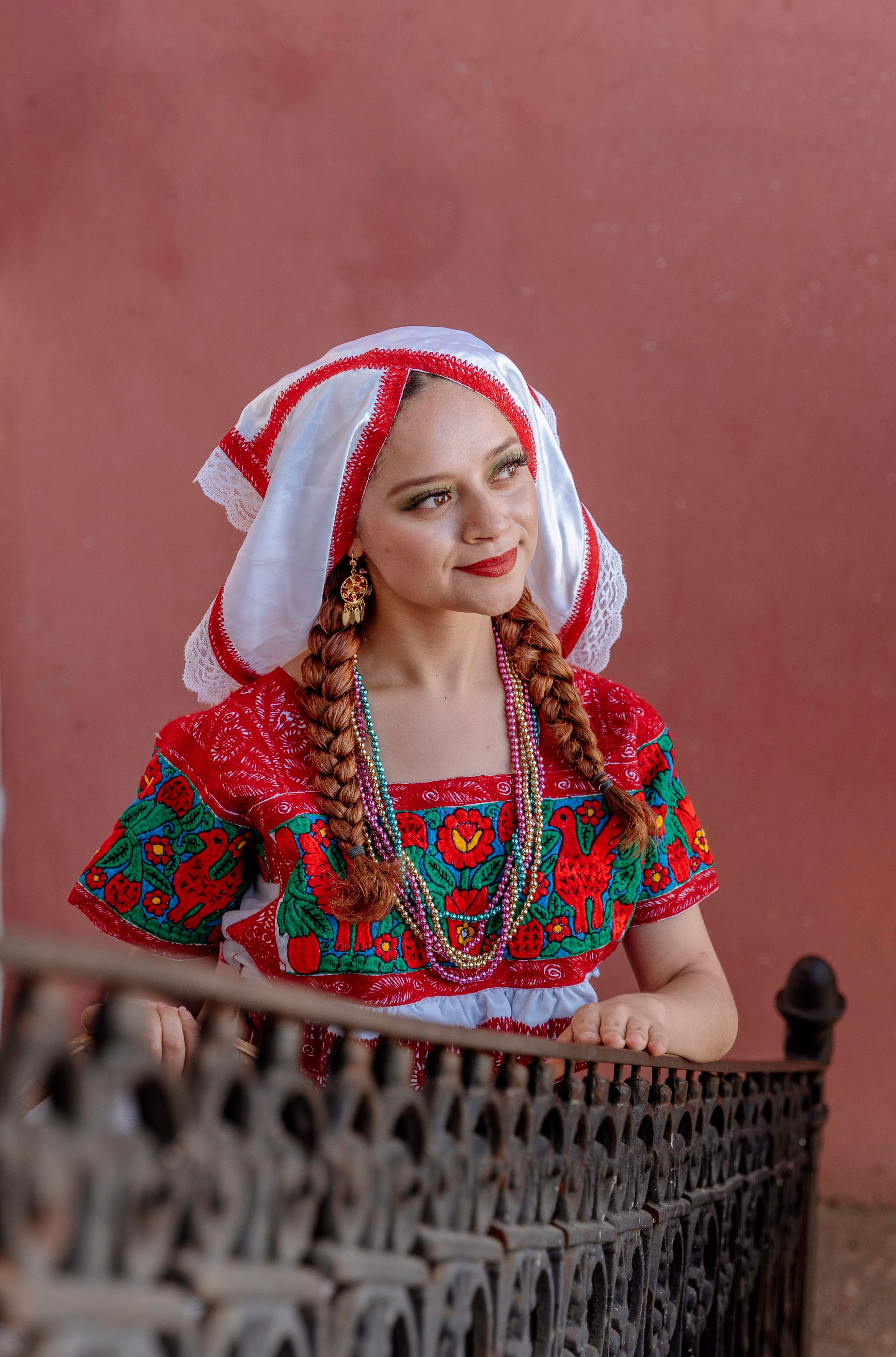 Smiling Woman in Traditional Dress · Free Stock Photo