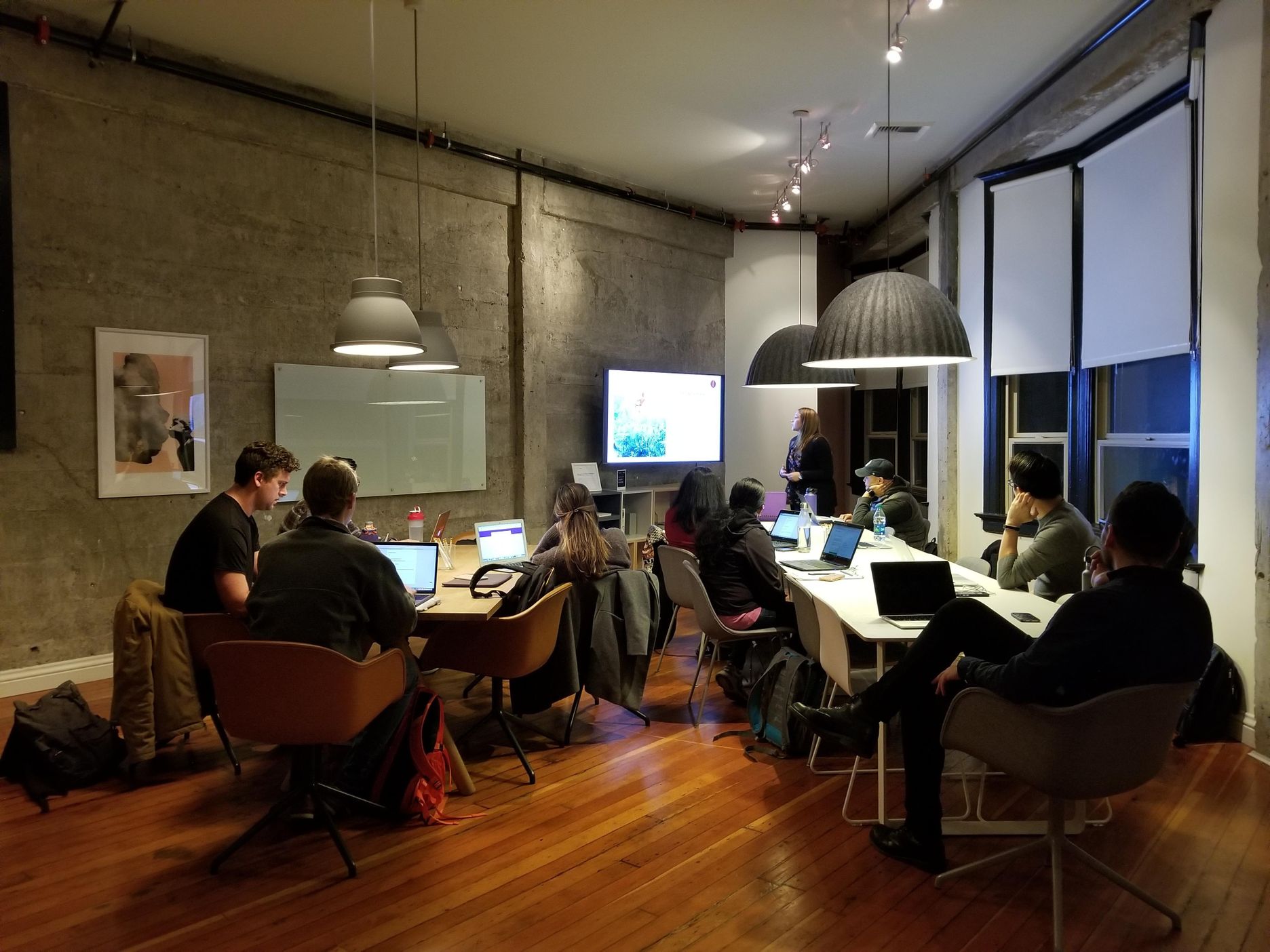 Team reviewing financial data
