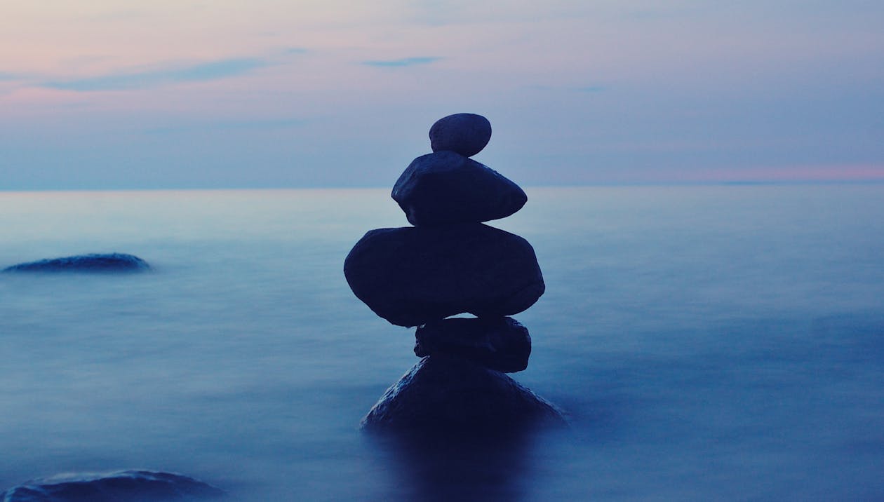 Shallow Focus Photo of Balance Stones