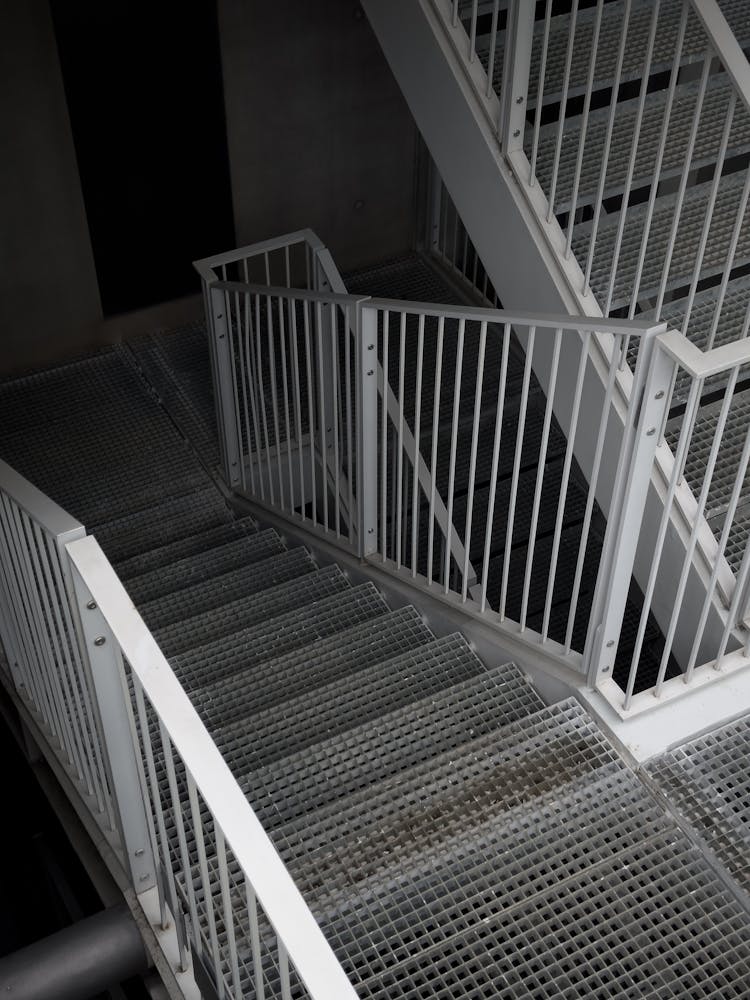 Staircase In Black And White