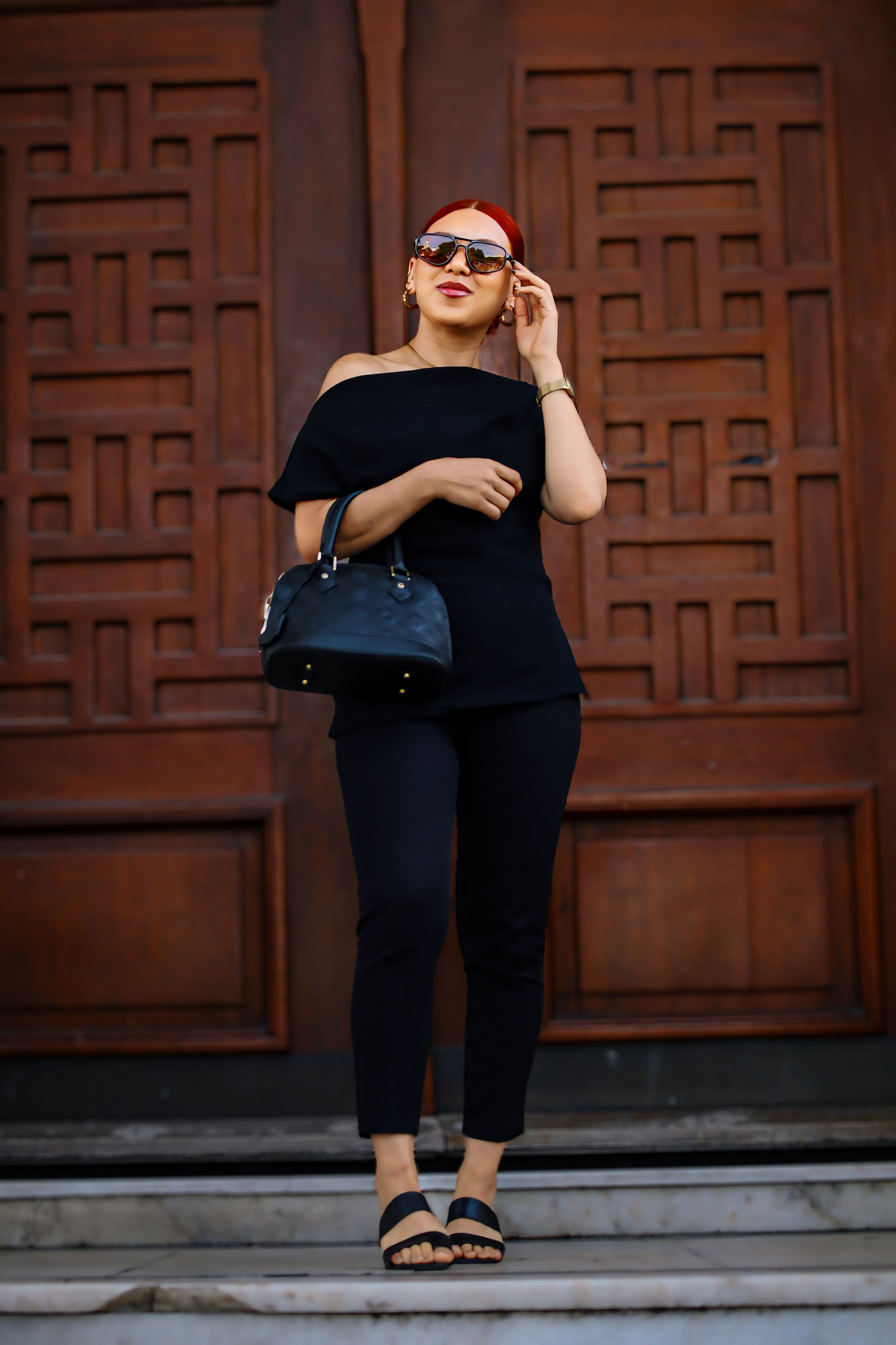 Camiseta Oversized Preta Estampada