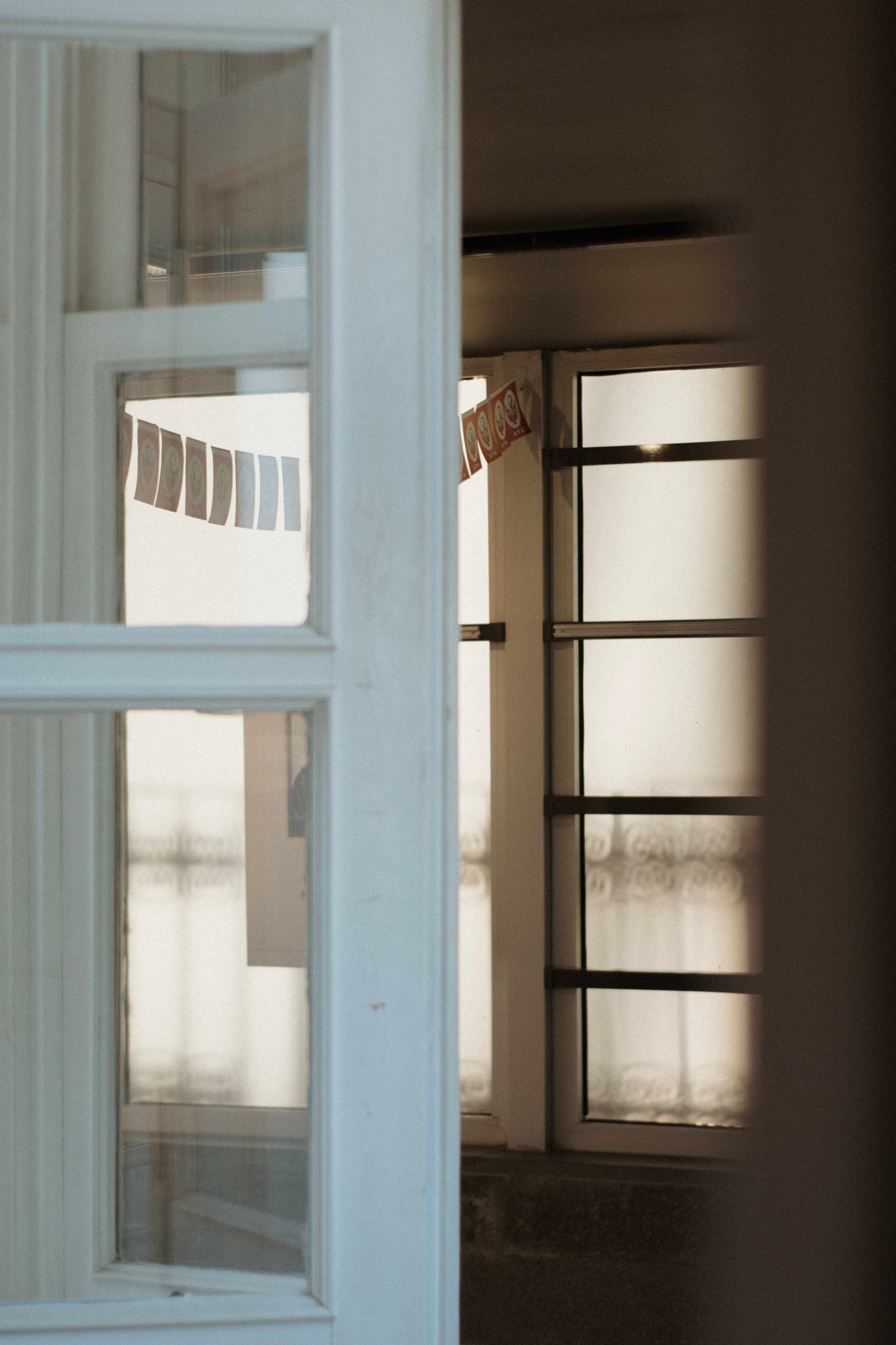 Windows Behind Door · Free Stock Photo