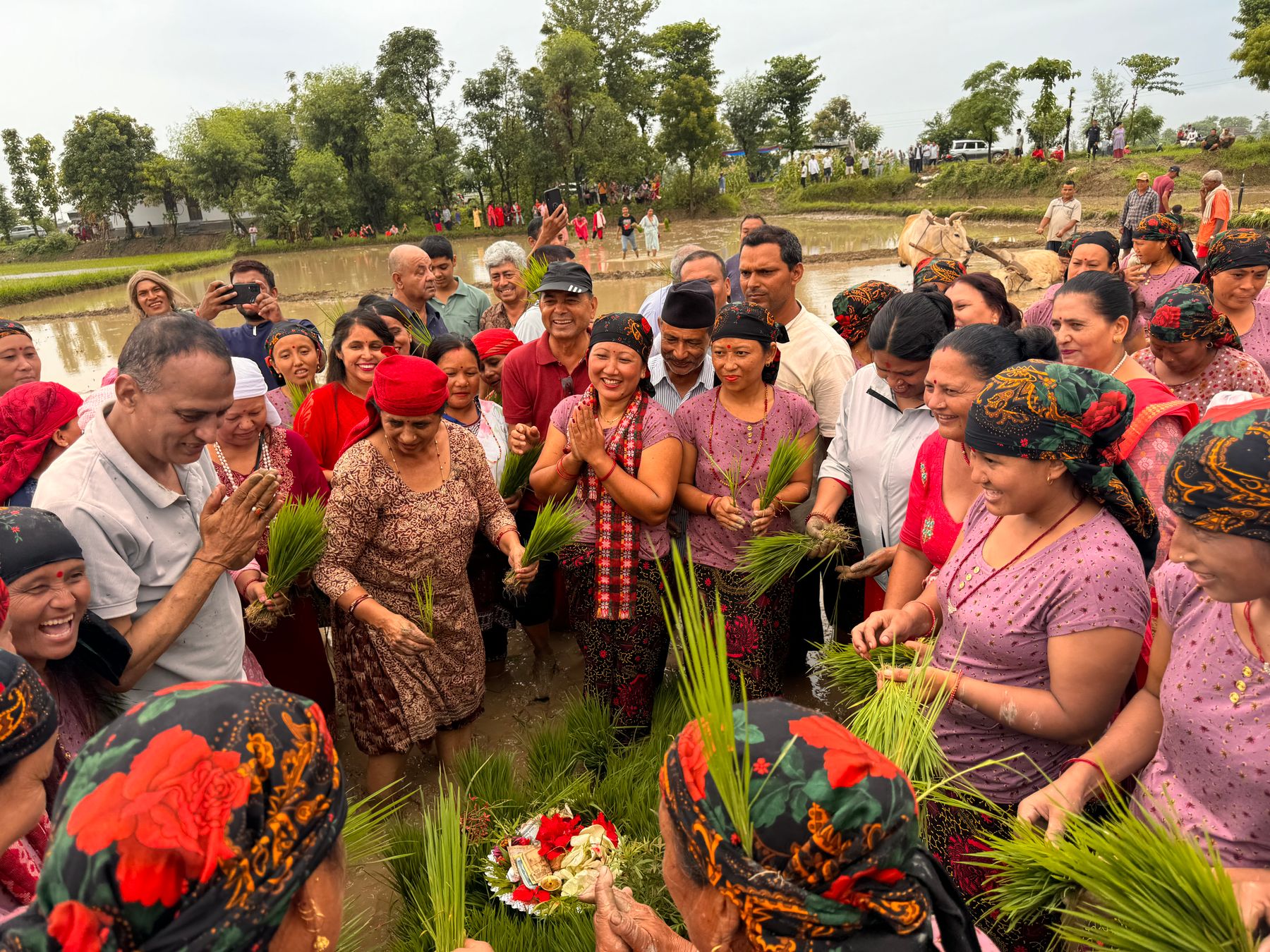 Community gathering in Nepal