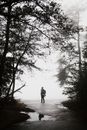 Person Standing on Pathway