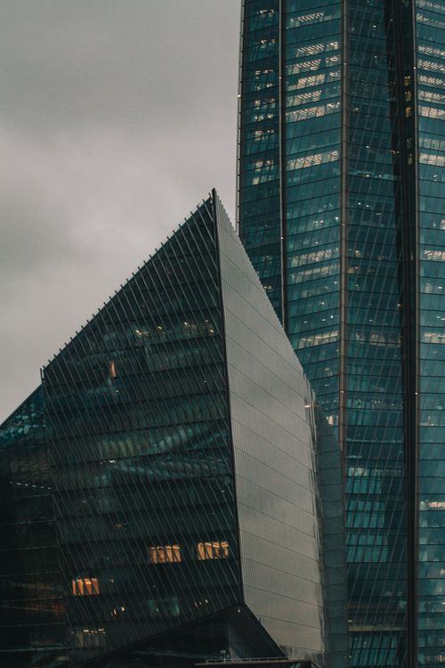 Free Striking view of modern skyscrapers in Saint Petersburg, showcasing urban architecture. Stock Photo