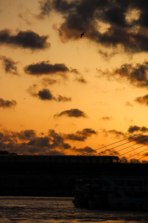 Gratis lagerfoto af solnedgang