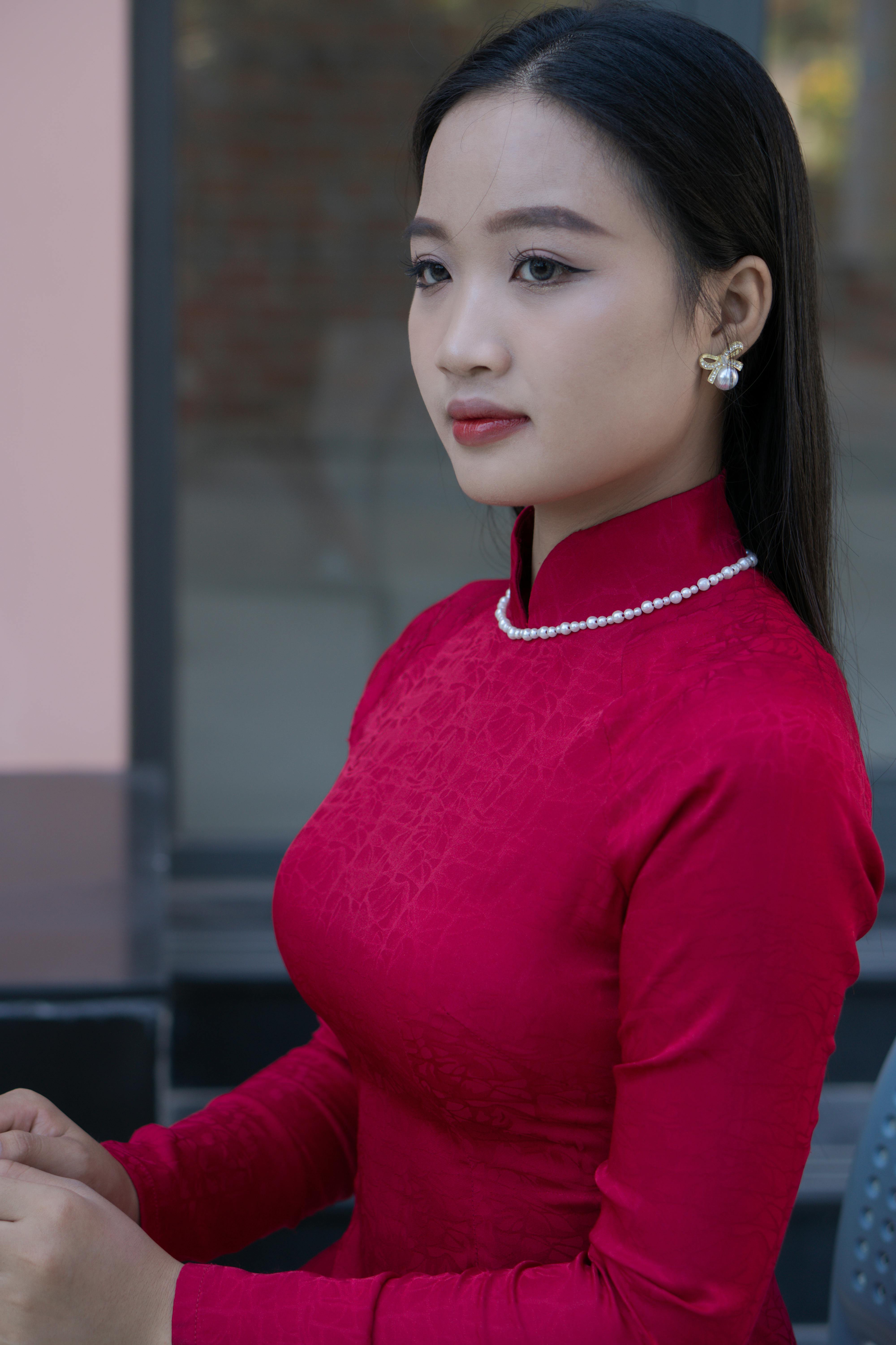 Kostnadsfria Kostnadsfri bild av ao dai, asiatisk kultur, brunett Stock foto
