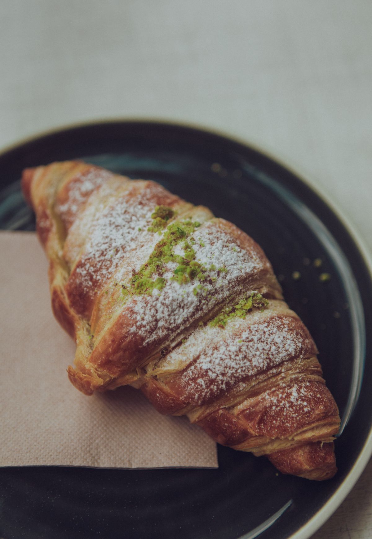 Pain au chocolat de pistacho