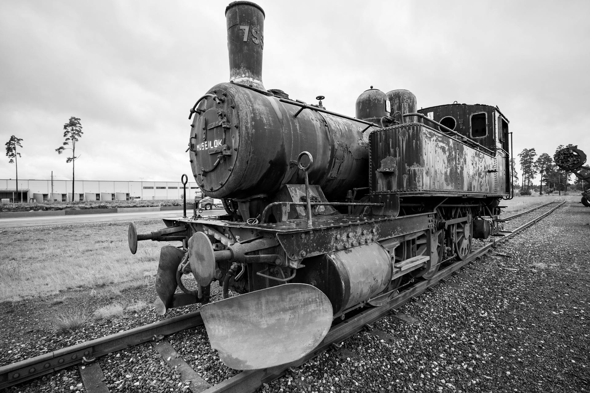 Abandoned Rusting Steam Locomotive