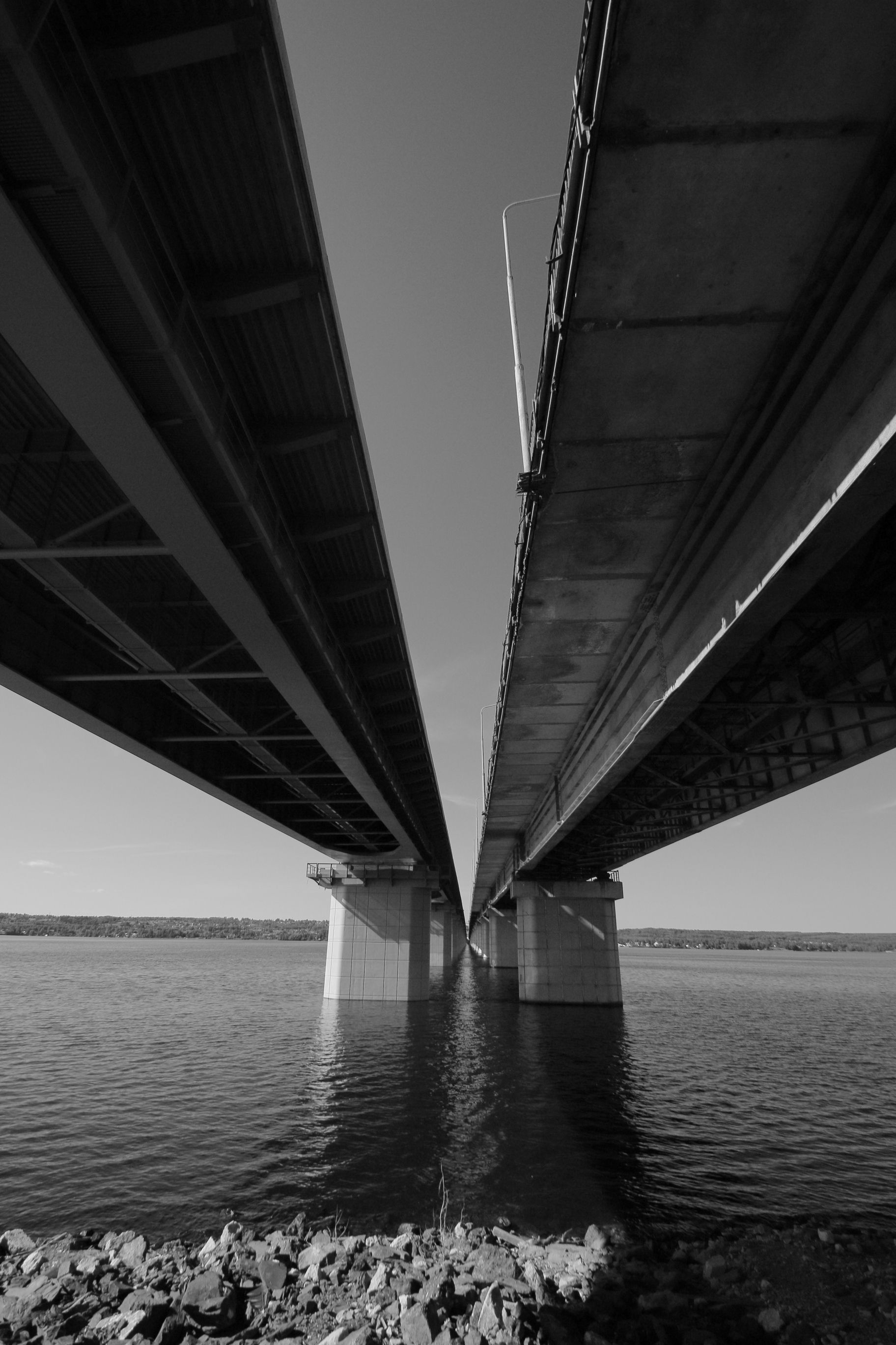 Gray Scale Bridge · Free Stock Photo