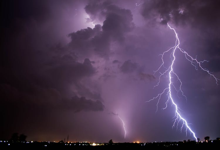 Scenic View Of Thunderstorm