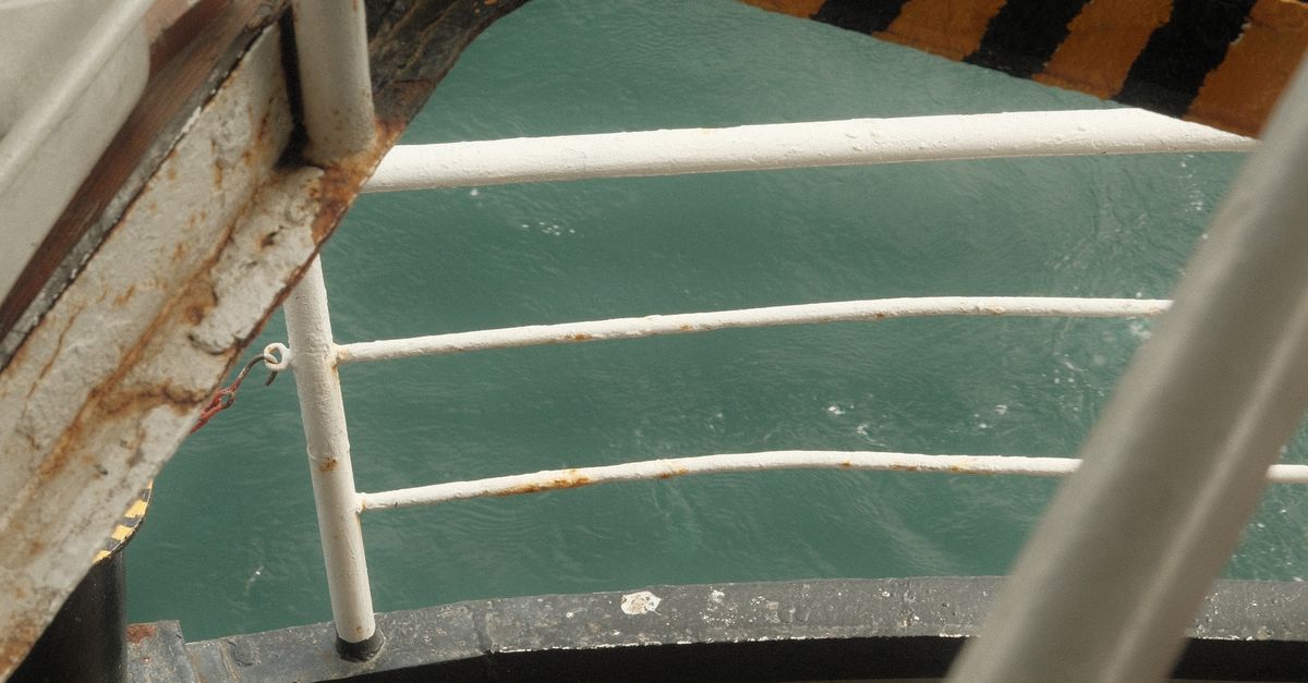 Overhung Ship Railing Railing Bars on Vessel · Free Stock Photo