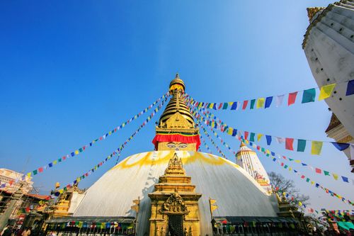Free Swyambhunath Temple / Monkey Temple - Kathmandu Stock Photo