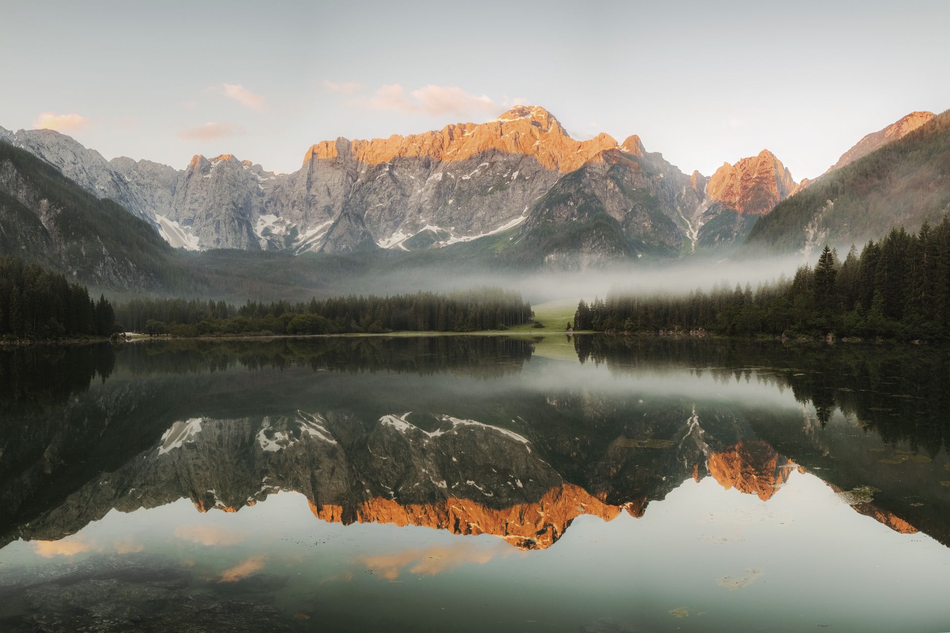 Pure Lake by Rocky Mountains