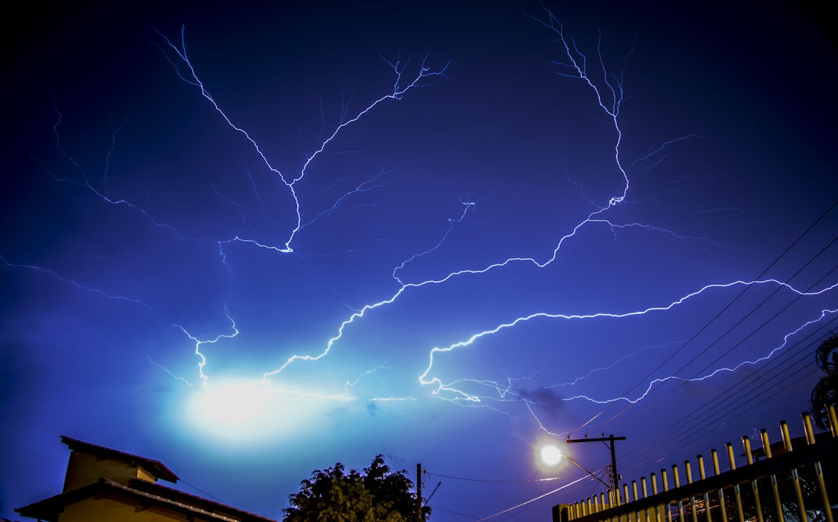Low Angle Photography of Lightning