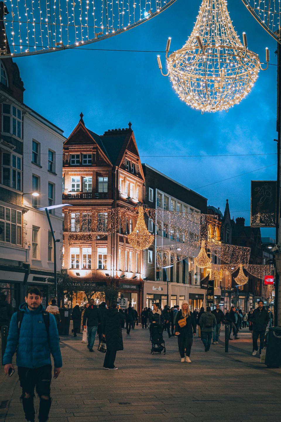 Dublin Grafton Street lights & Christmas markets