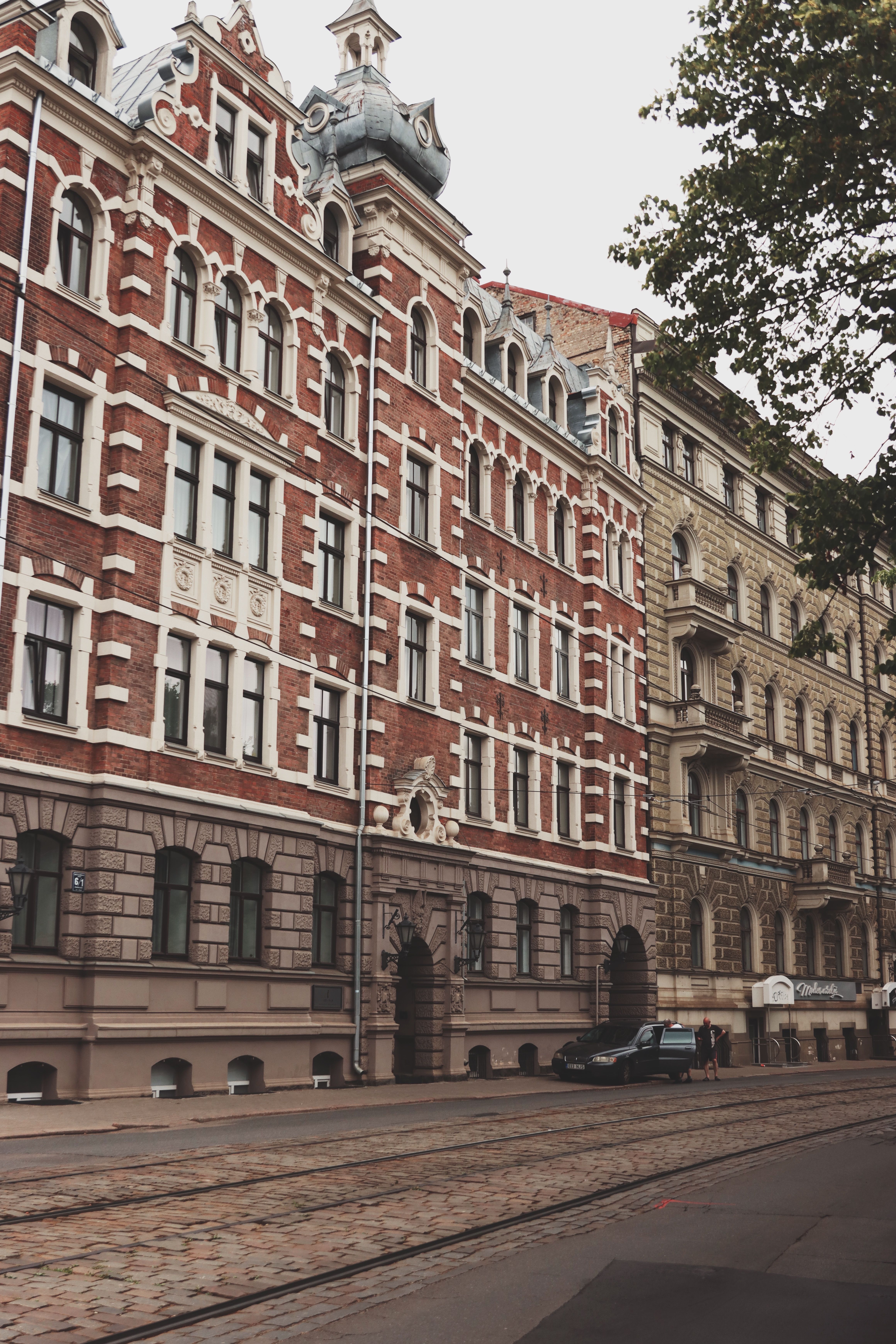 Brick Townhouse in Riga · Free Stock Photo