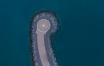 Aerial View of Island