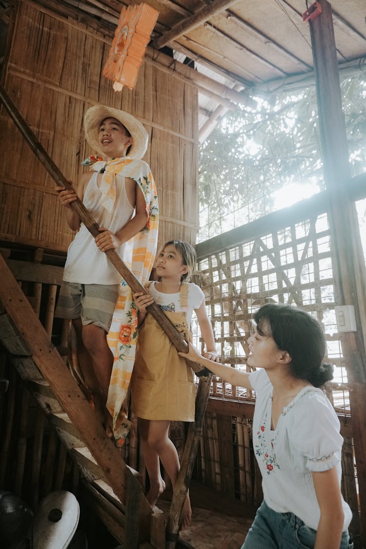 Children On A Staircase 