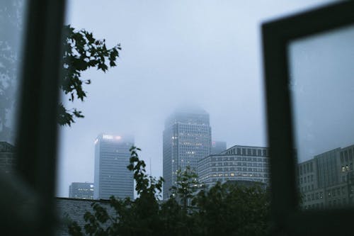 Architectural Photo of White Buildings