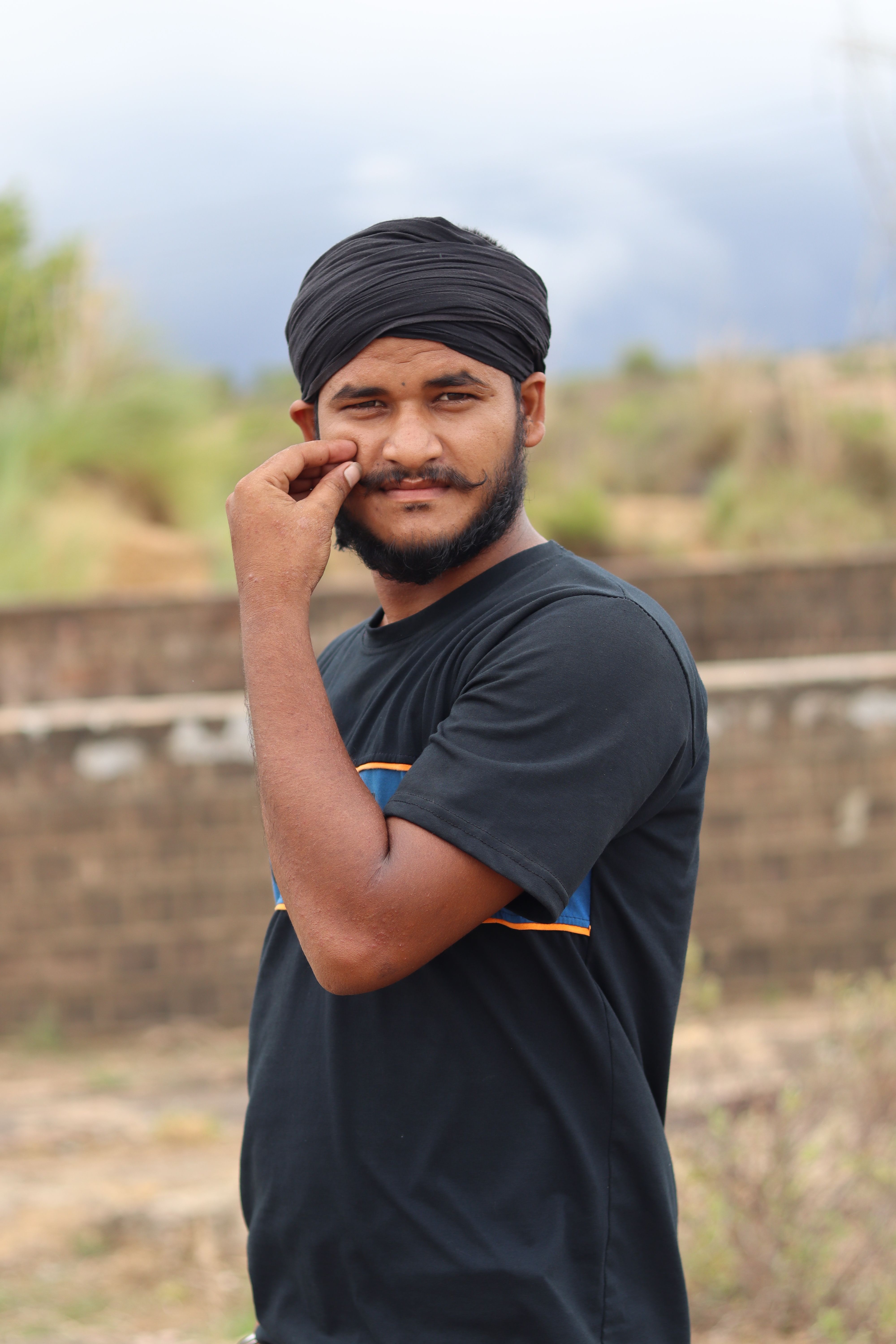 Man in Tshirt and Turban · Free Stock Photo