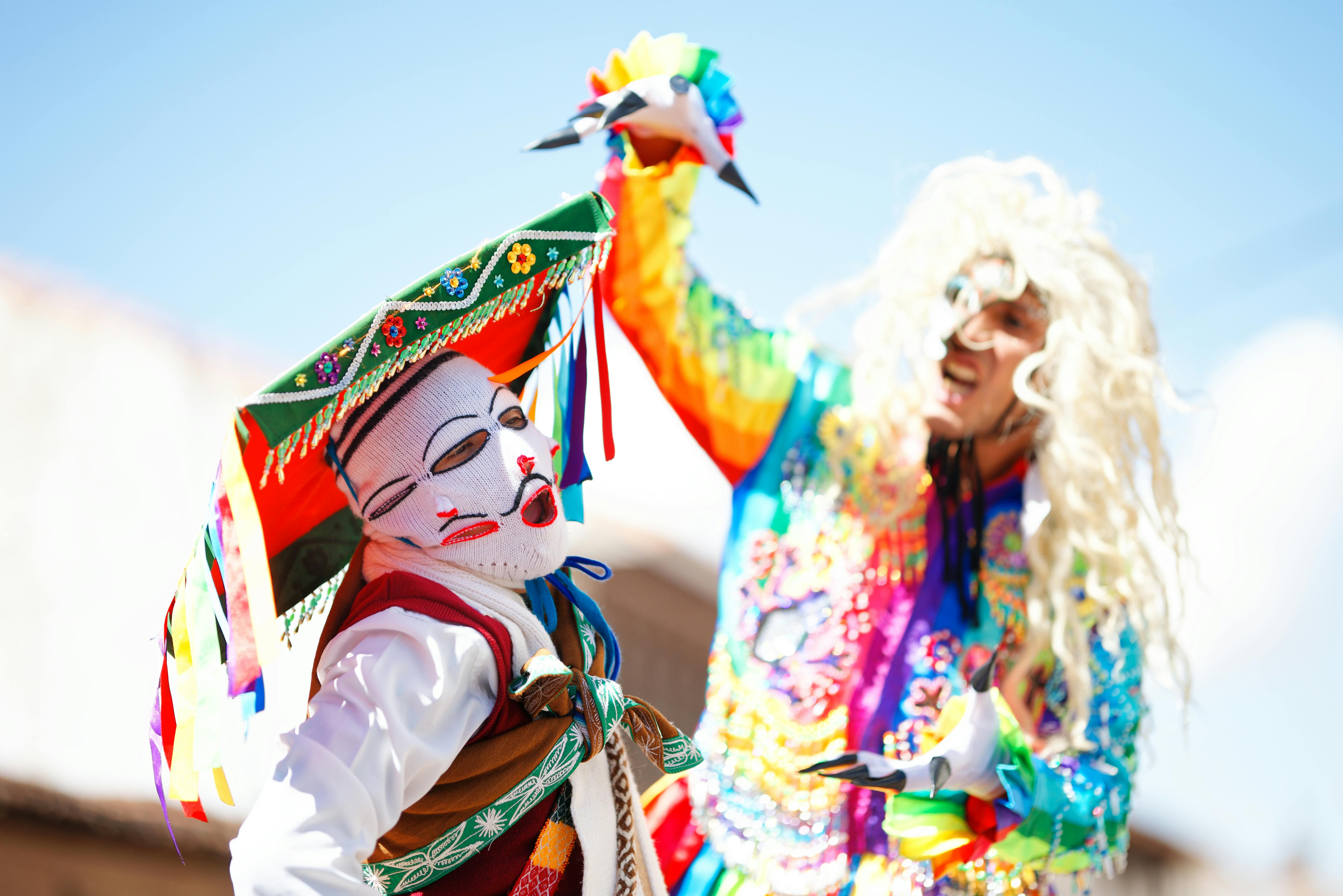 De franc Foto d'estoc gratuïta de ambient festiu, andes, ballarins disfressats Foto d'estoc
