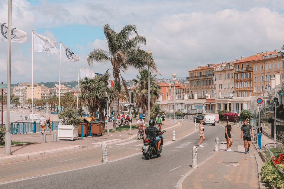 Promenade des Anglais - Vélo électrique coucher de soleil