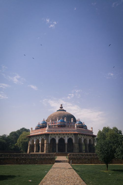Free Captivating view of Humayun's Tomb on a sunny day in New Delhi, India. Stock Photo