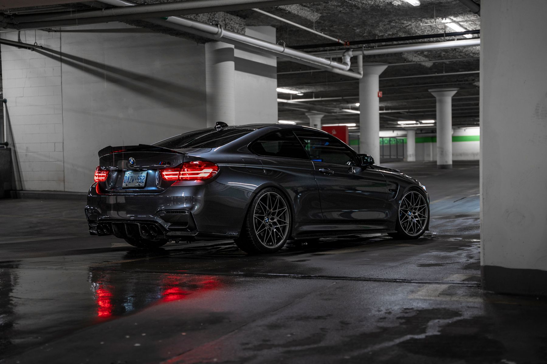 Performance BMW in garage