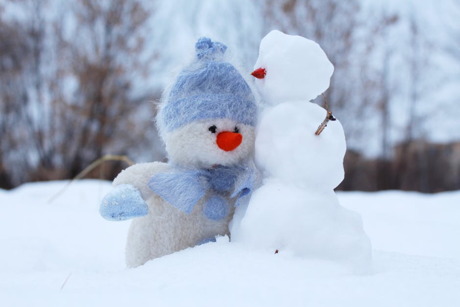 Selective Photo of Snowman Plush Toys