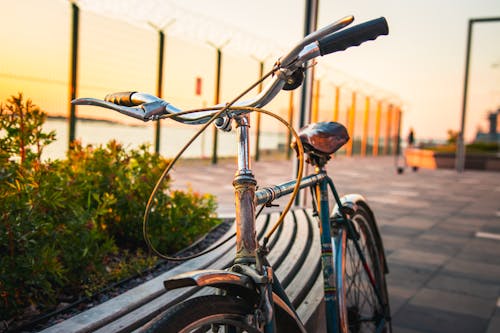 Blue Commuter Bike