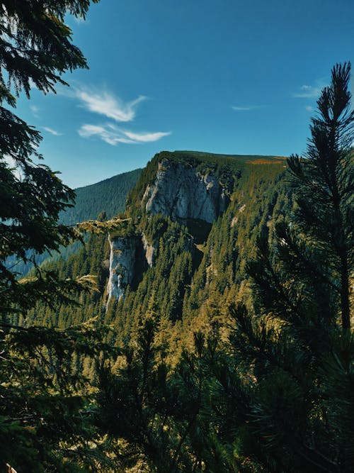 Vista Panoramica Della Montagna Durante Il Giorno