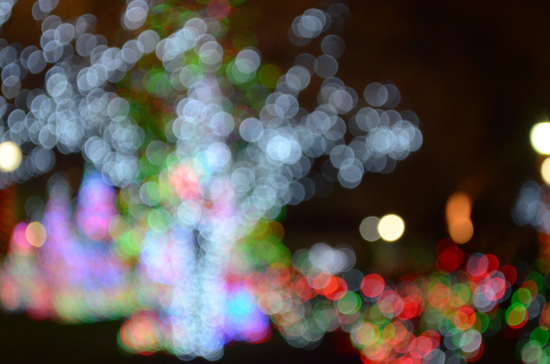 Veelkleurige Bokeh Lichte Fotografie