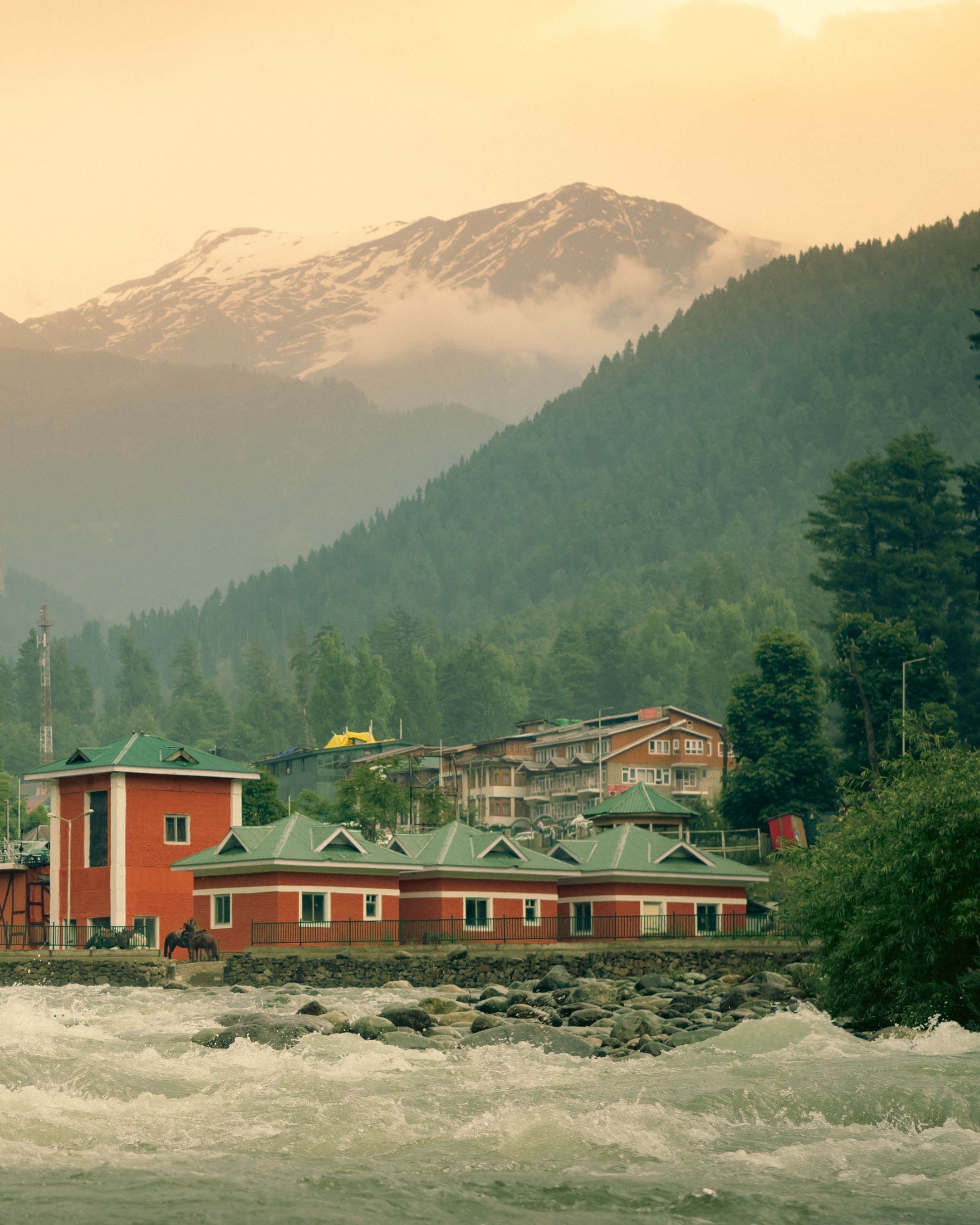 A Town by a River · Free Stock Photo