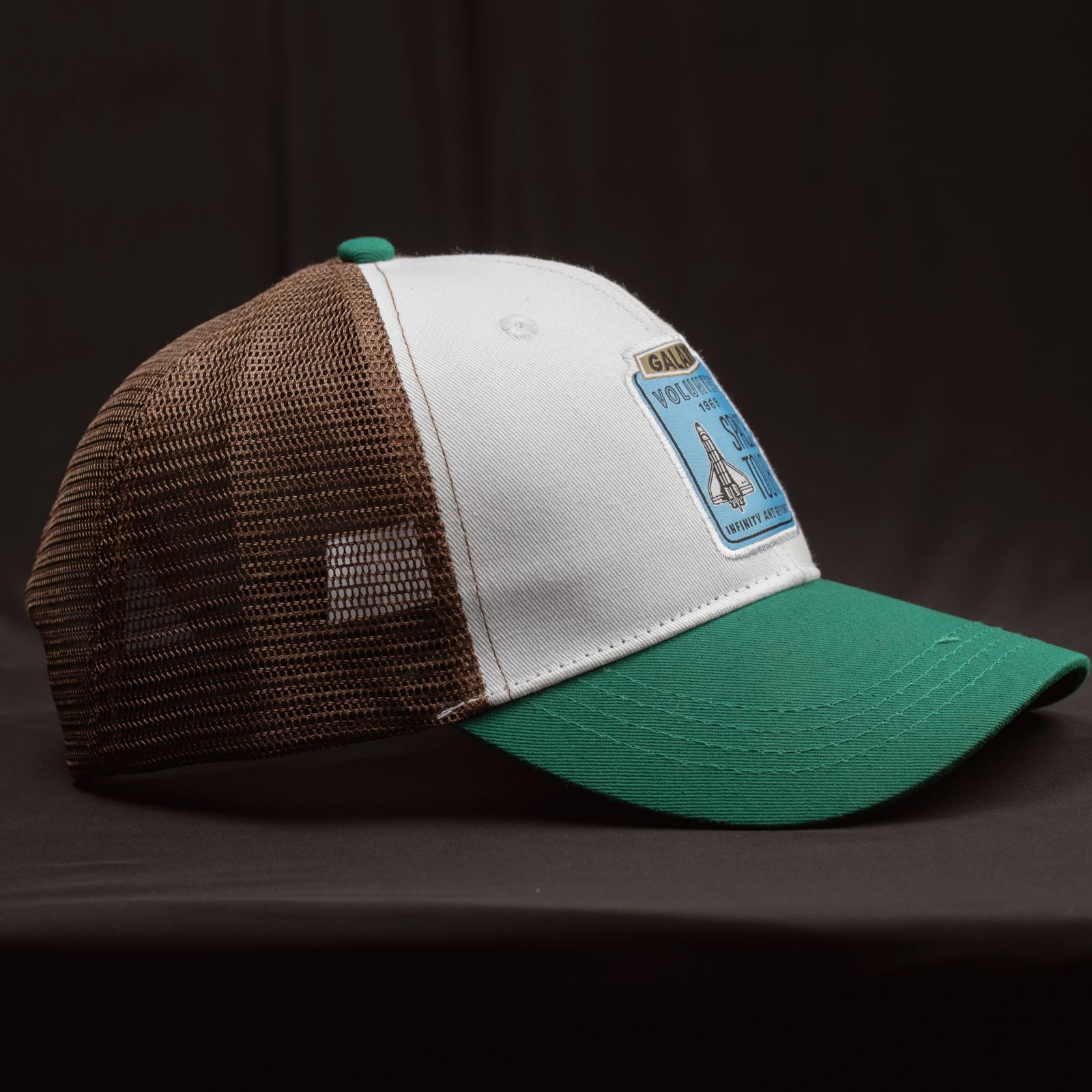 Mesh baseball cap in a professional studio product photo