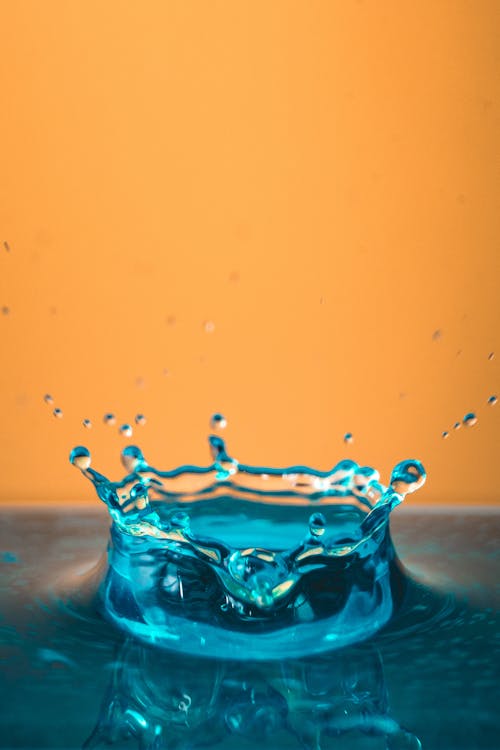 무료 블루 액체 그림 스톡 사진