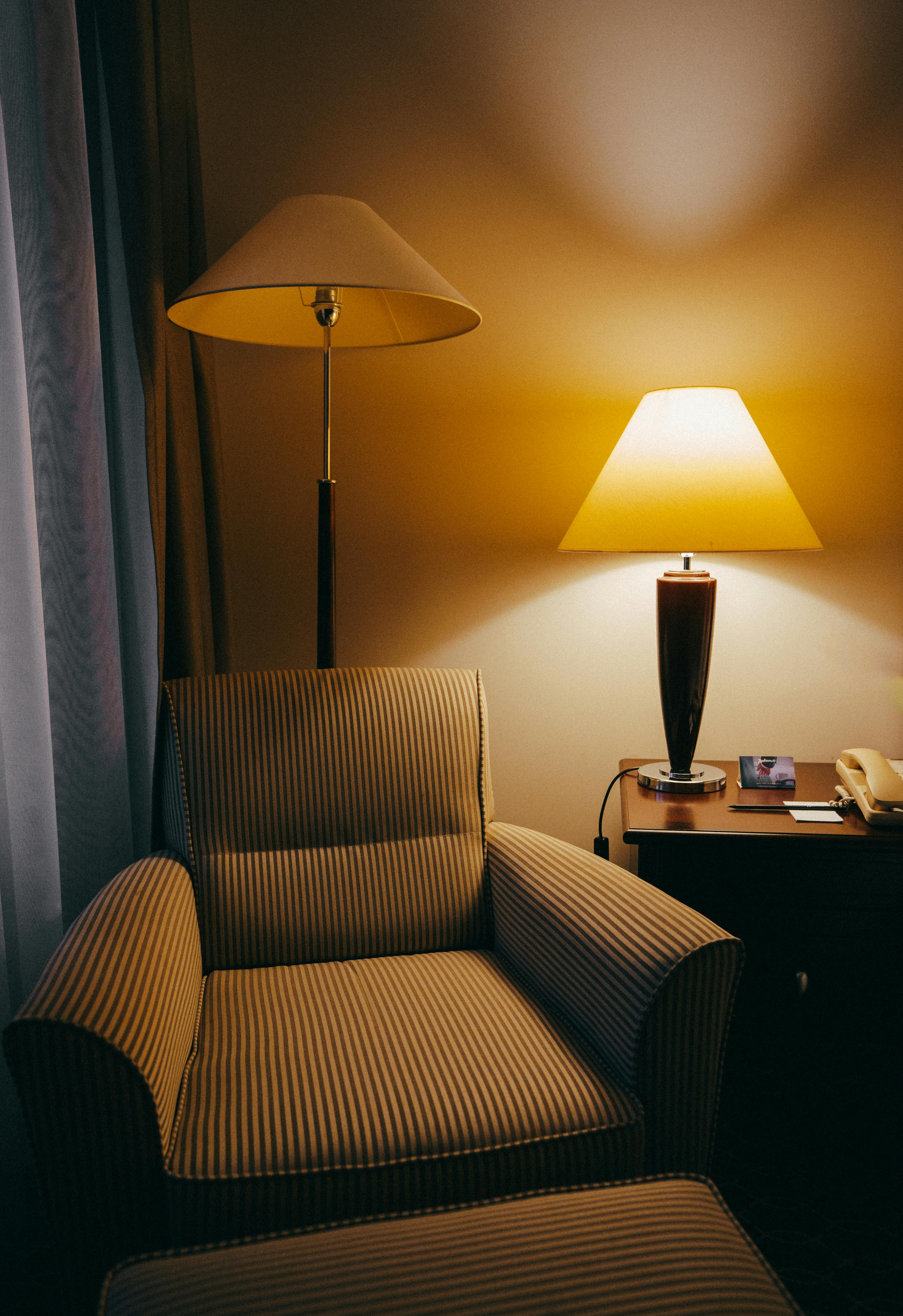 Comfy Armchair in Hotel Room · Free Stock Photo