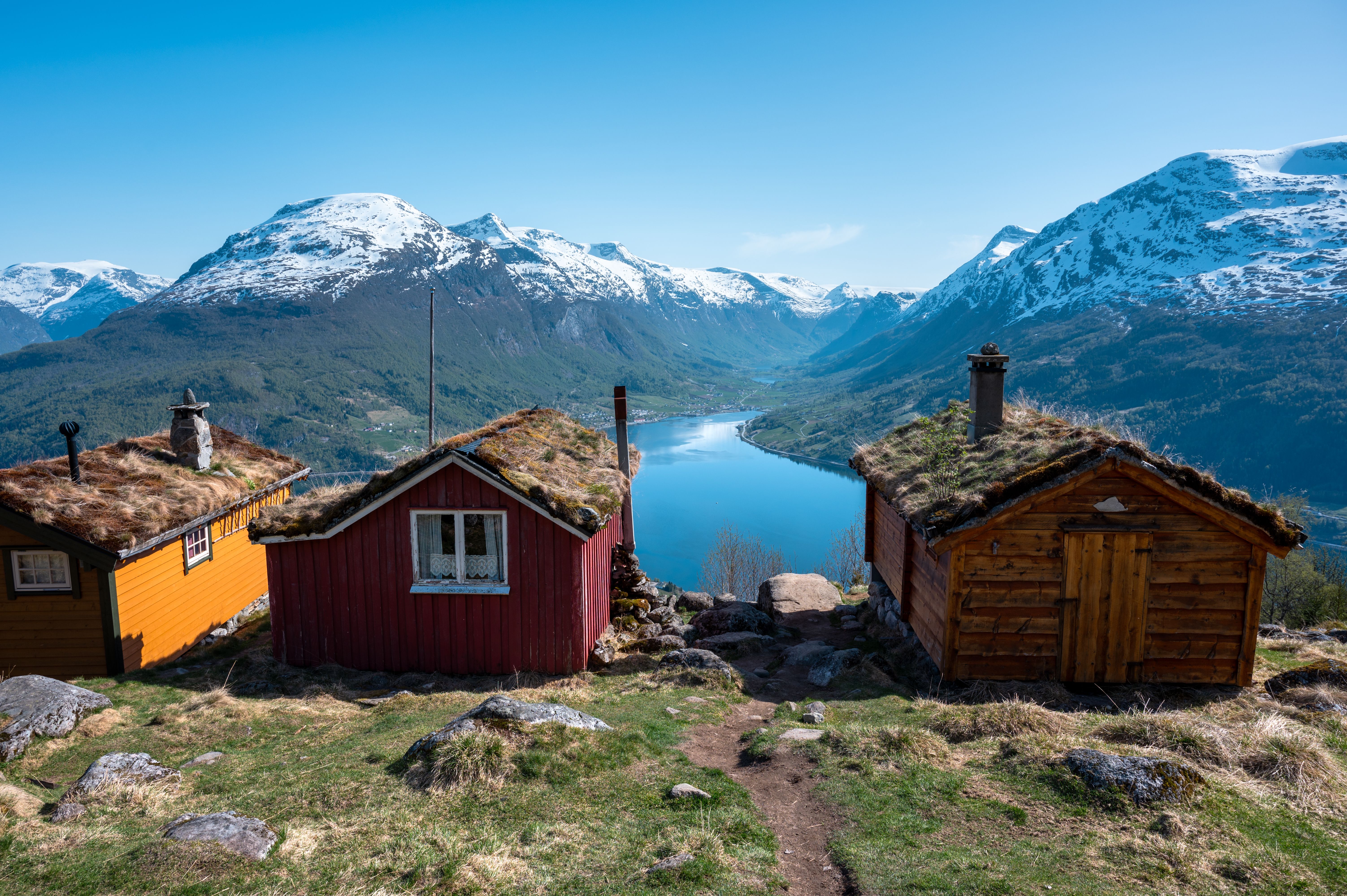Grass roof cabins