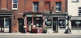 诺维奇一条古老街道上，有一家充满活力的古董店兼咖啡馆