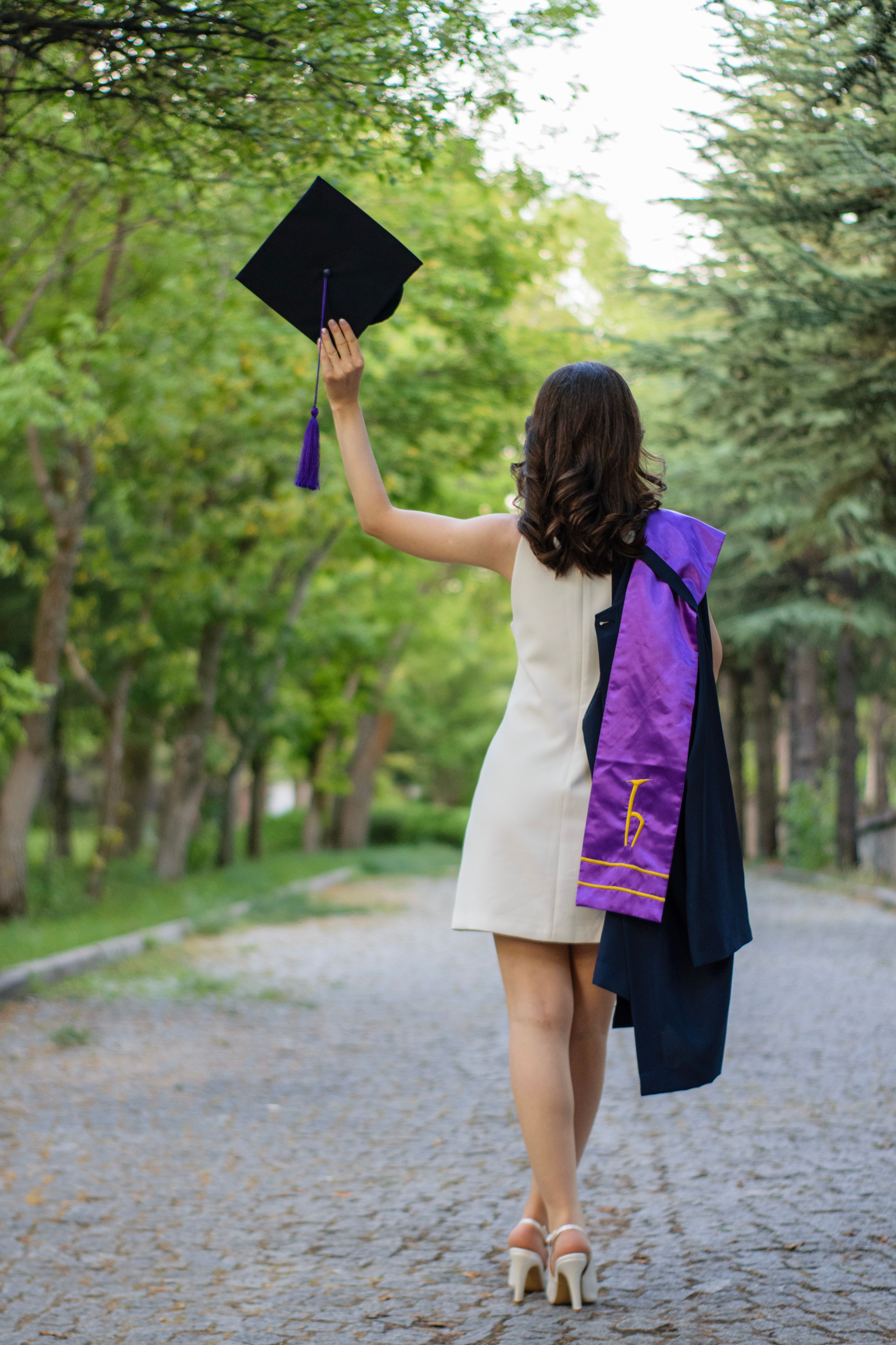 slim fit dress slacks Matte Black Graduation Cap
