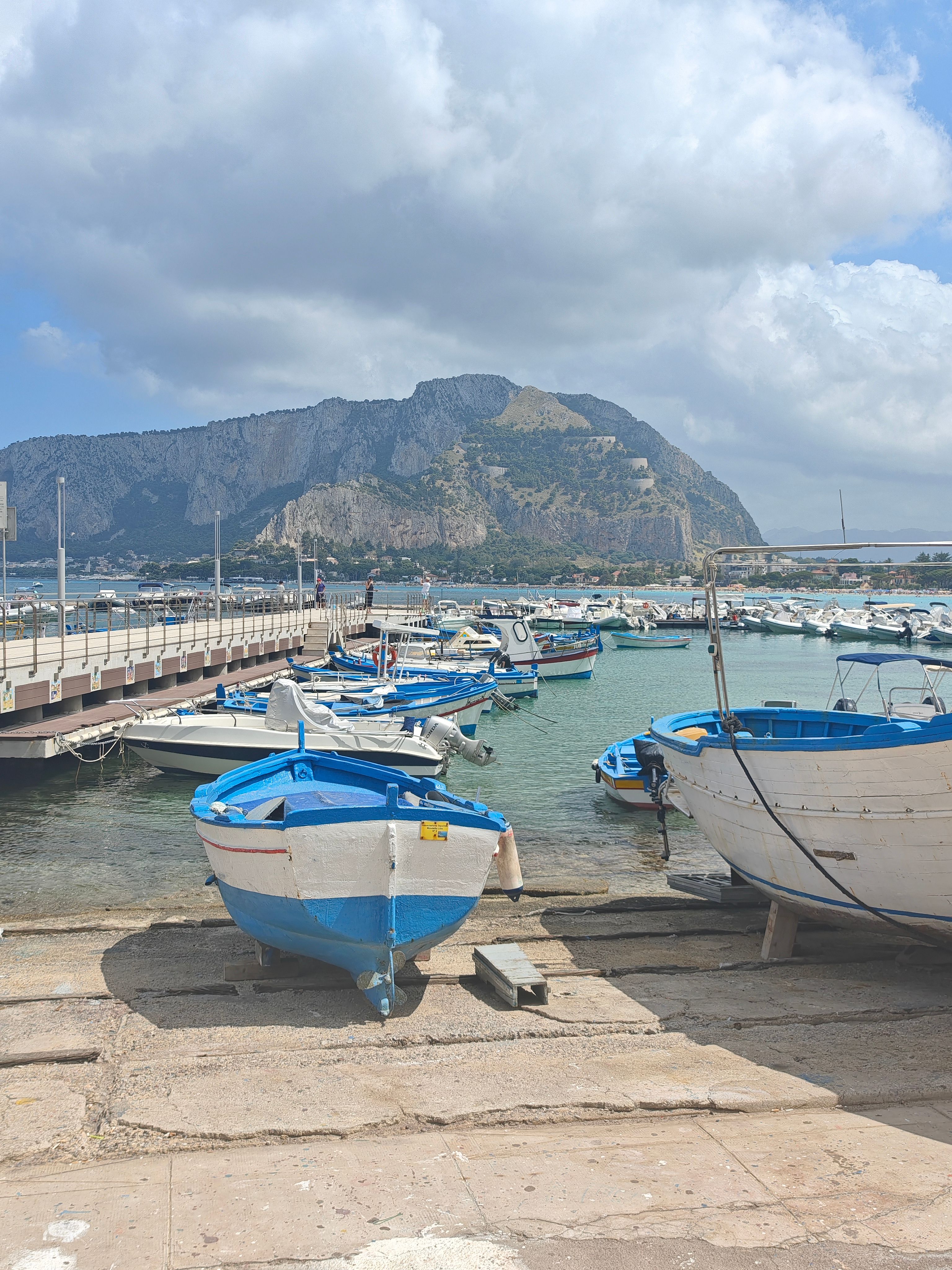 Blue Boats in Harbor · Free Stock Photo