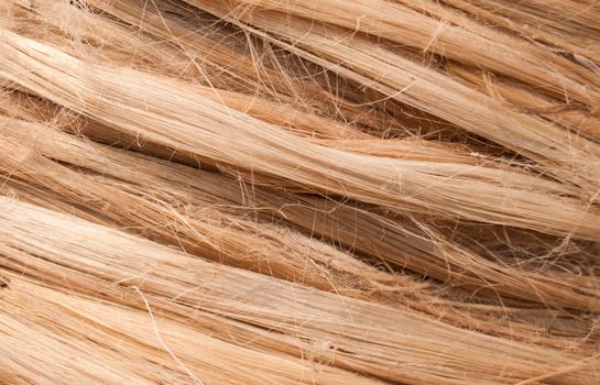 raw flax linen fiber