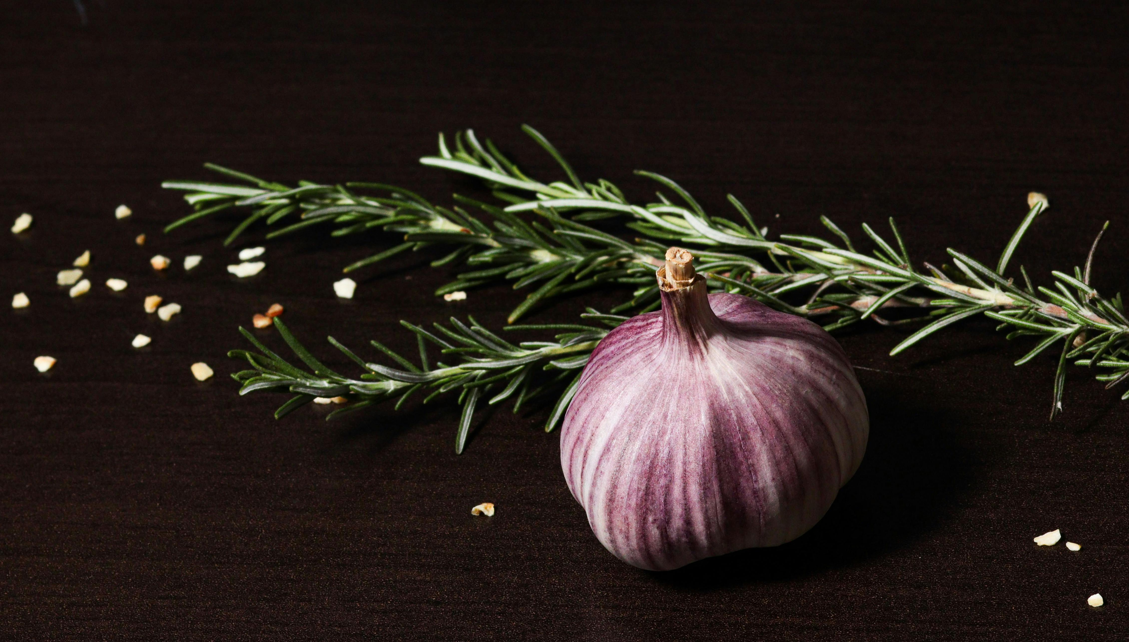 Variedad de hierbas frescas y especias naturales en cuencos de madera.