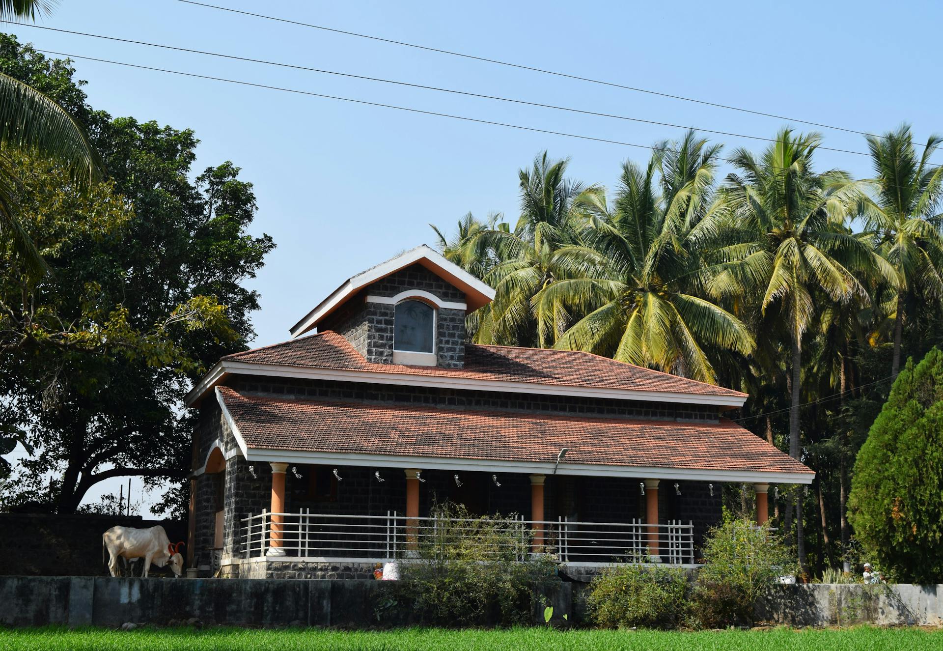 Two Story House in Tropical Area