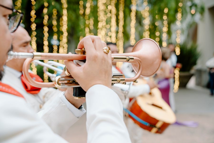 Live band performing at an event