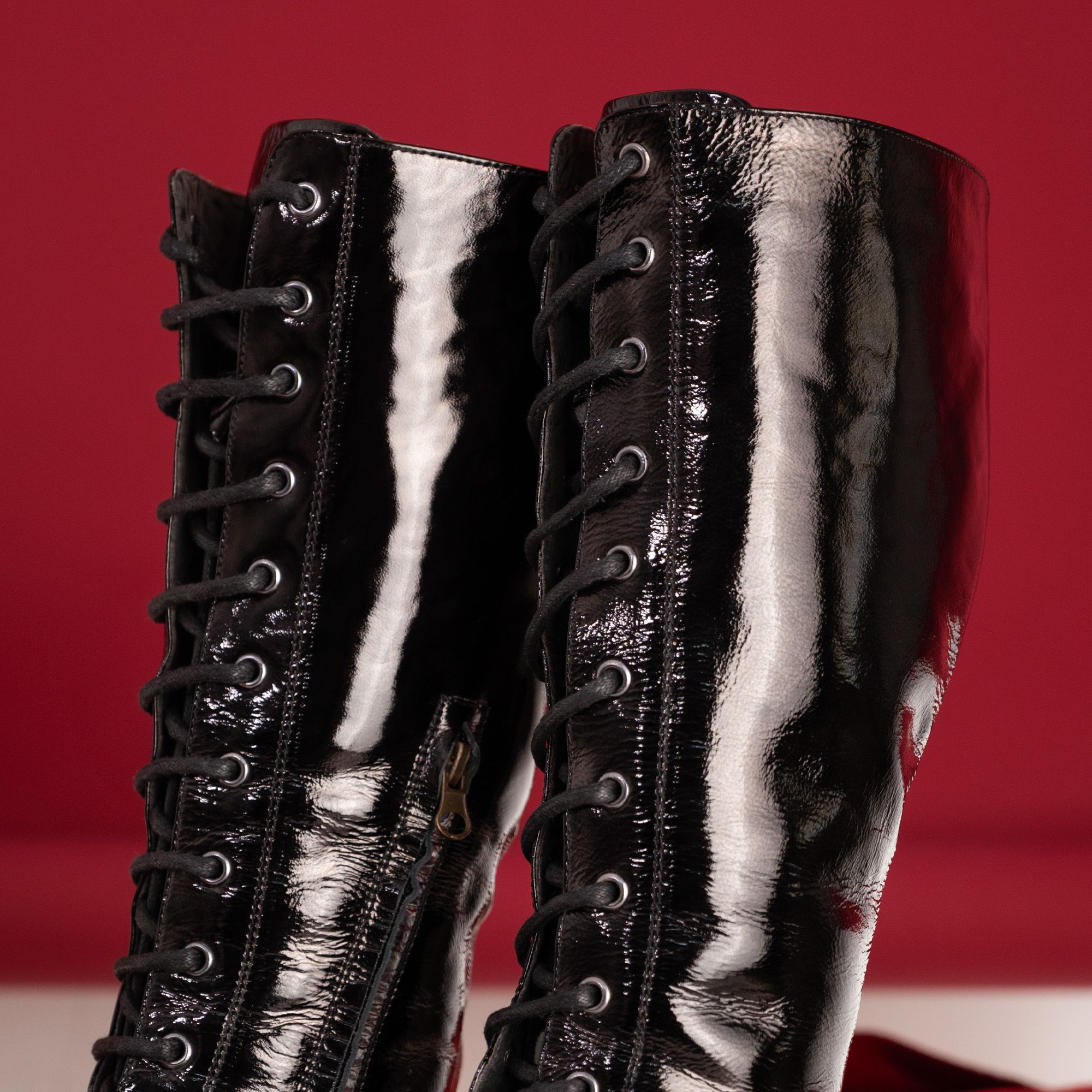 Shiny Boots with Laces · Free Stock Photo