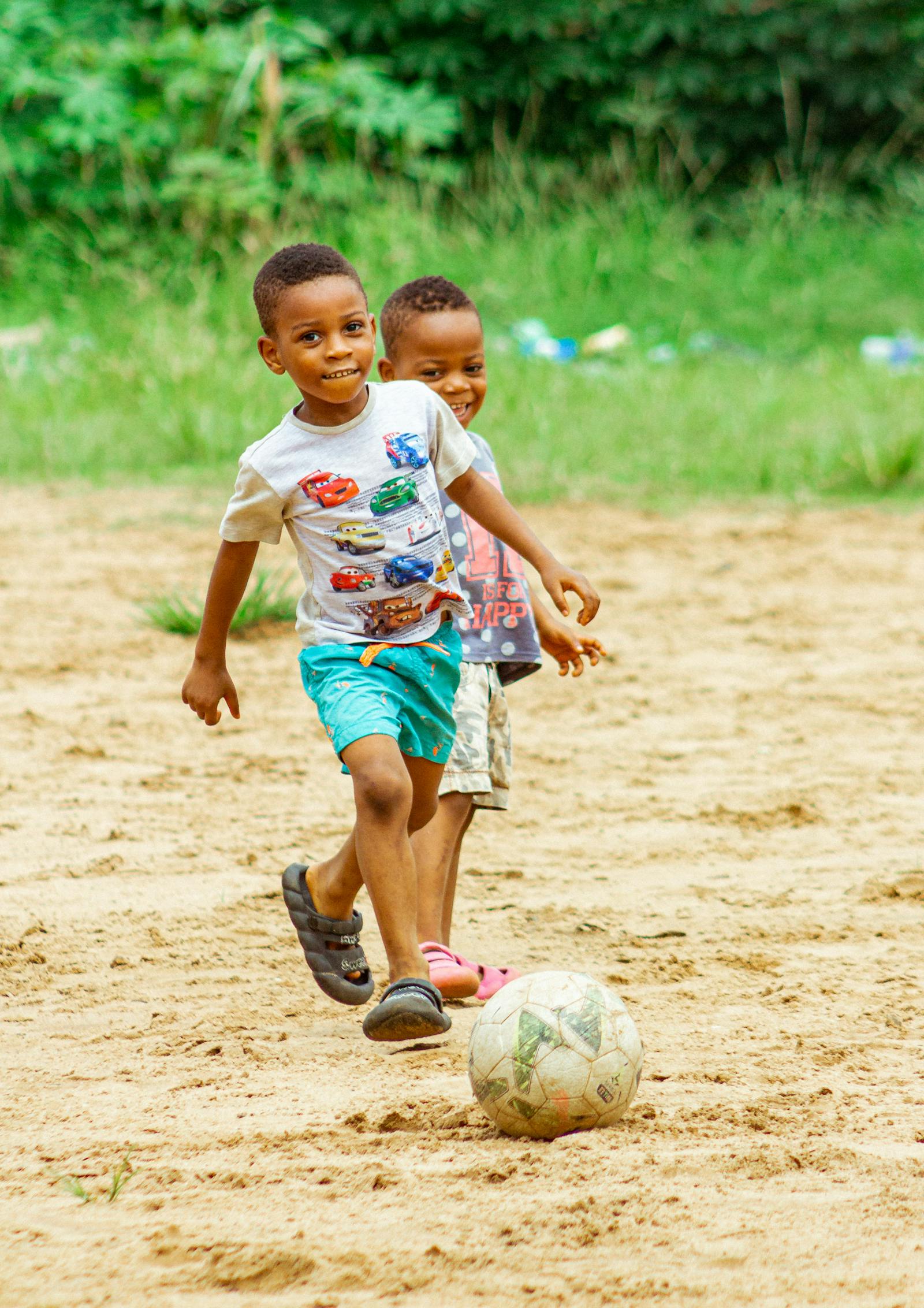 サッカードリブル練習