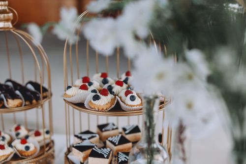 Assorted tarts and cookies